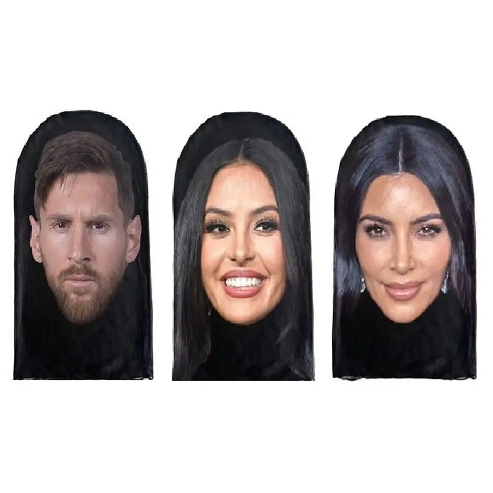 European American Skull Eagle Wolf Full Face Mask Kobe James Mock Hat unisex 3D Bandana Face Cover Head Scarf Headband