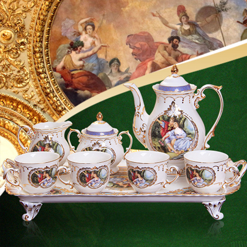 European Style Bone China Porcelain Tea Coffee Set European Style Bone China Porcelain Tea Coffee Set