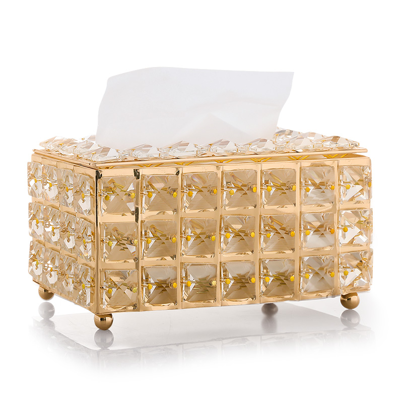 European Style Crystal Tissue Box Holder