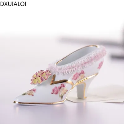 European Style Porcelain Shoe Decor