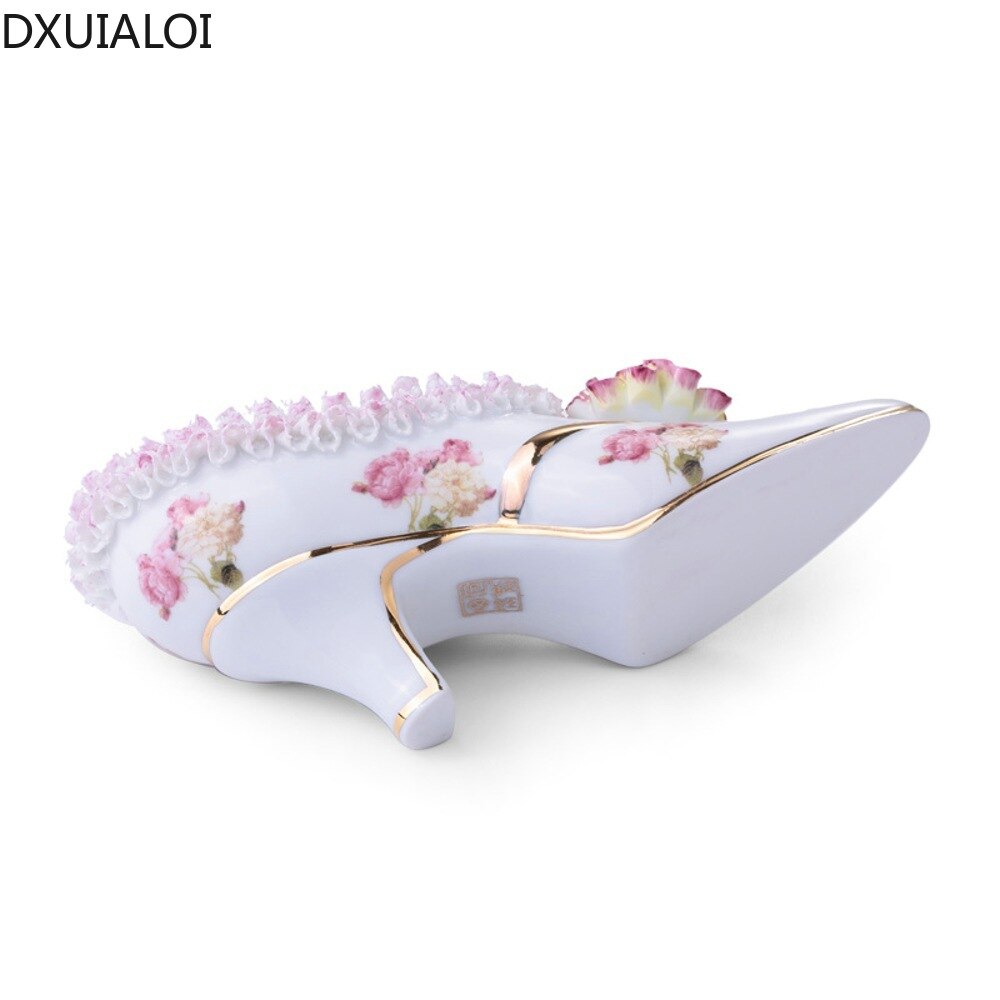 European Style Porcelain Shoe Decor