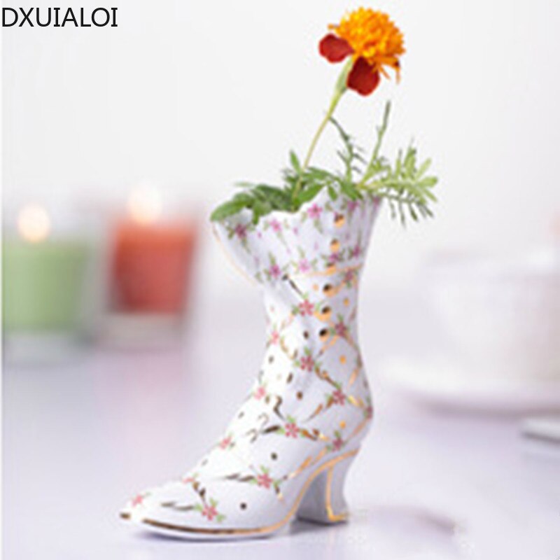European Style Porcelain Shoe Decor