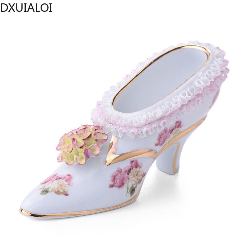 European Style Porcelain Shoe Decor