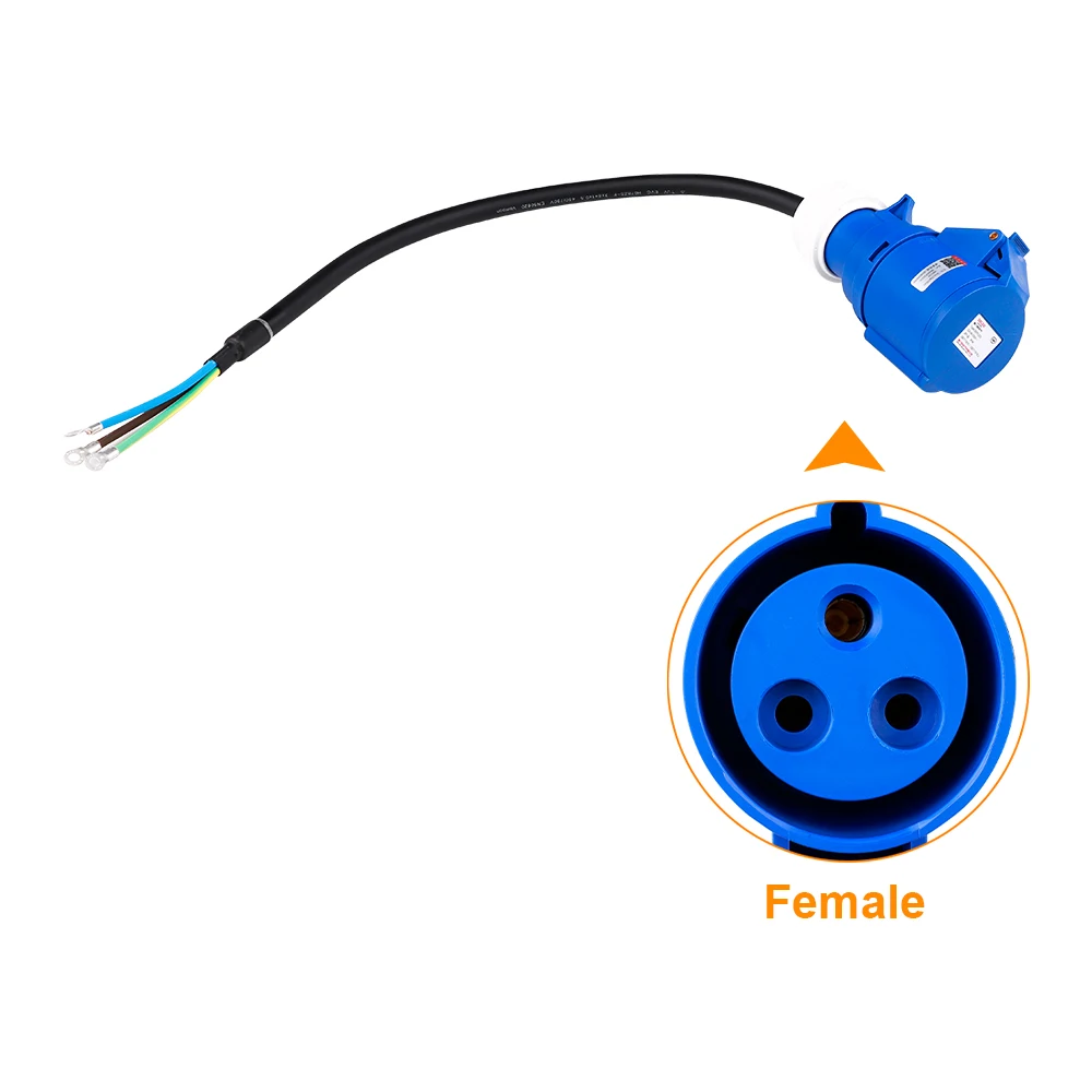 EV Charger CEE Female Plug 3 Pins Adapter Waterproof Connection WallMount Socket Connect with 32A 1Phase 7KW Charger EV Charger CEE Female Plug 3 Pins Adapter Waterproof Connection WallMount Socket Connect with 32A 1Phase 7KW Charger
