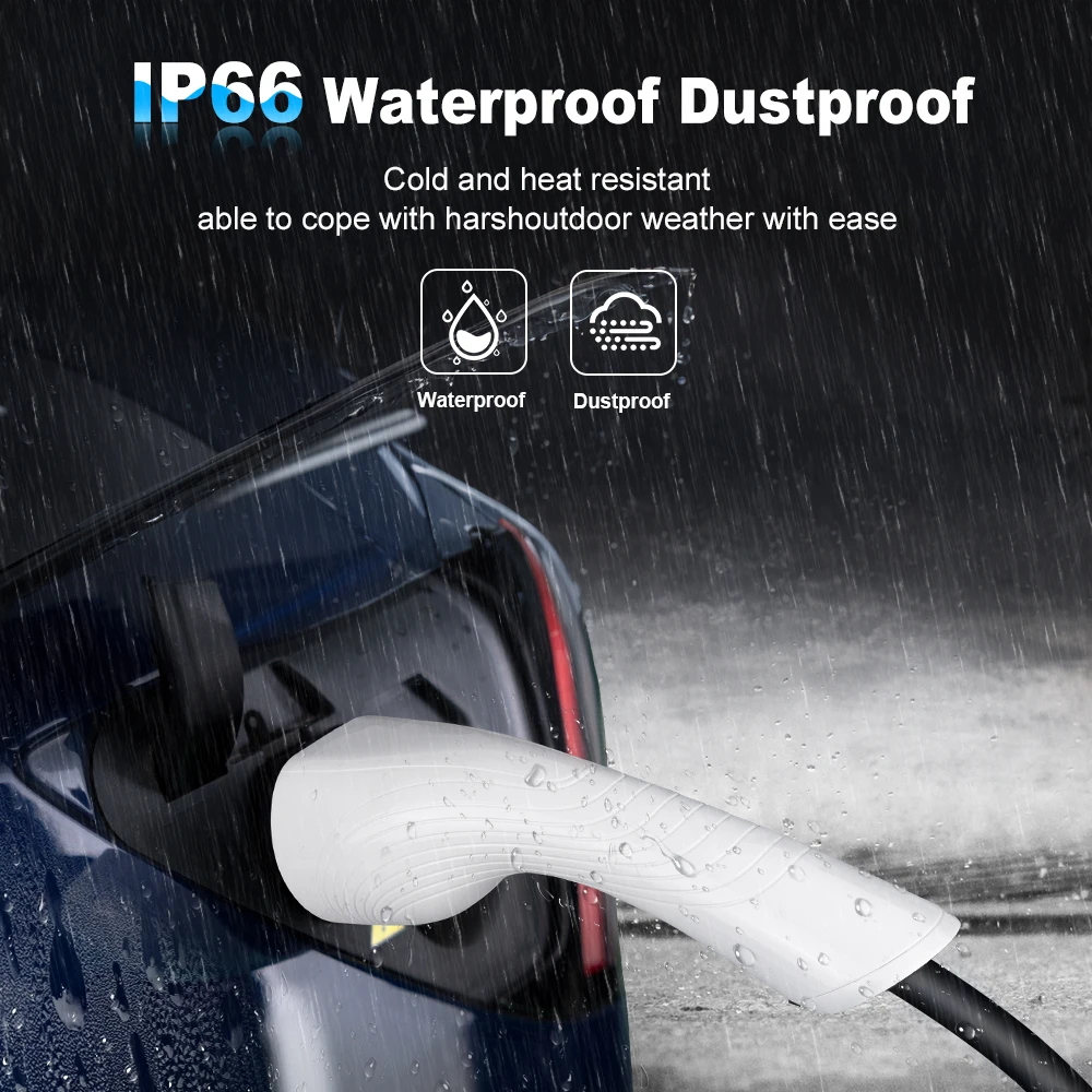 EV Portable Charger Type2 /GBT Plug Connector 16A 1Phase 3.5KW Type1 3.5m Wallbox Charging Station for Electric Vehicle