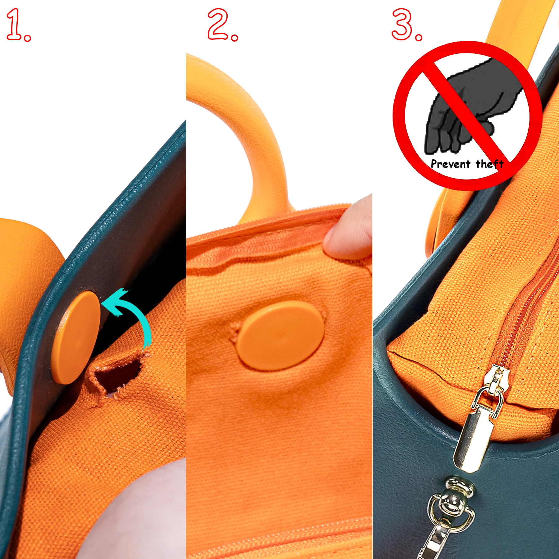EVA Large Leather Shoulder Bag Handbag Tote Bag Storage for Women Casual Waterproof Beach Bag Hole Fit Charm Fashion EVA Large Leather Shoulder Bag Handbag Tote Bag Storage for Women Casual Waterproof Beach Bag Hole Fit Charm Fashion