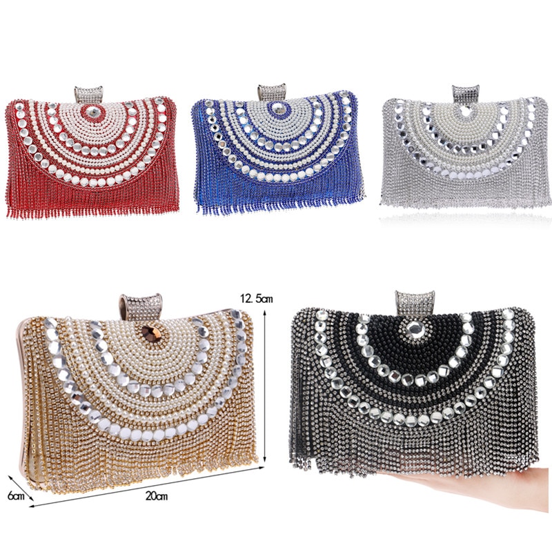 Evening Clutch Bag Beaded Purse Evening Clutch Bag Beaded Purse