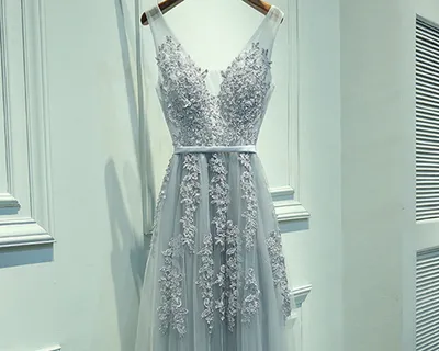 Evening Gowns Sexy V-Neck