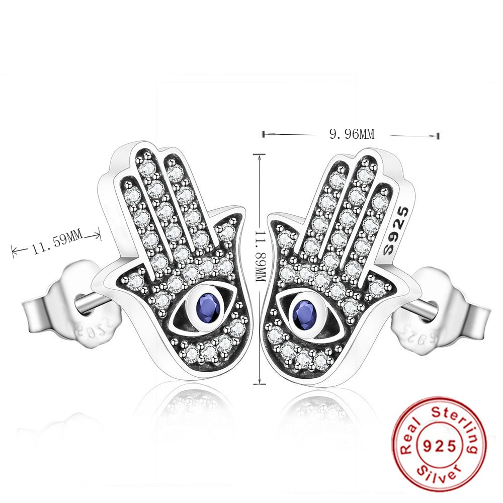 Evil Eye Earrings 925 Sterling Silver Jewelry Evil Eye Earrings 925 Sterling Silver Jewelry