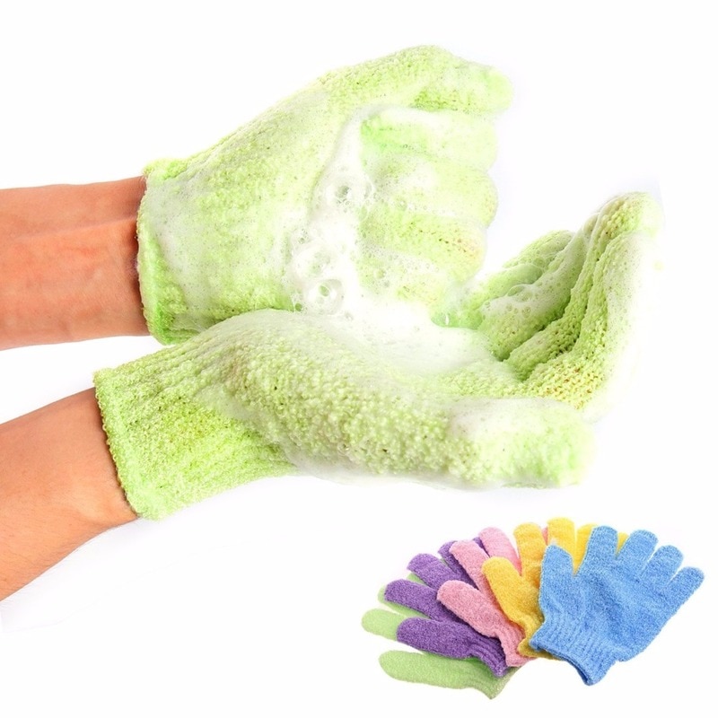 Exfoliating Bath Gloves Scrub Mitts