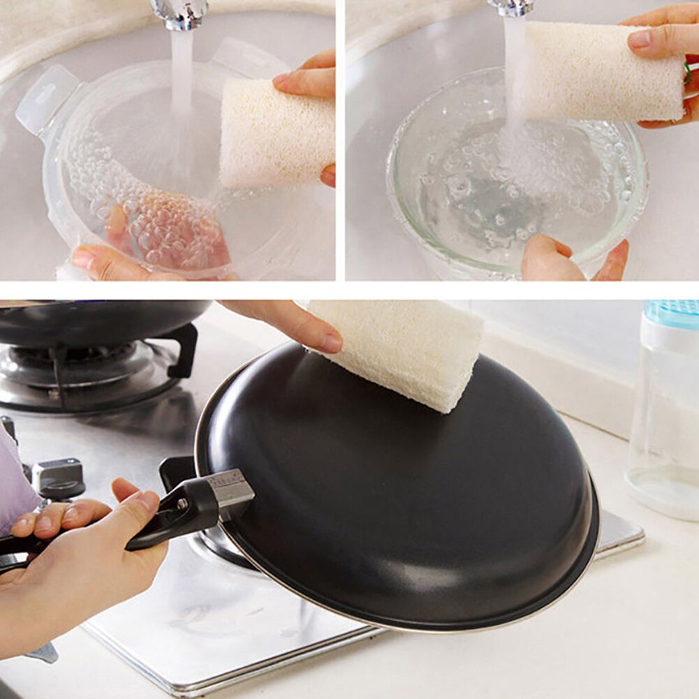 Exfoliating Natural Loofah Scrubbers (6pcs)