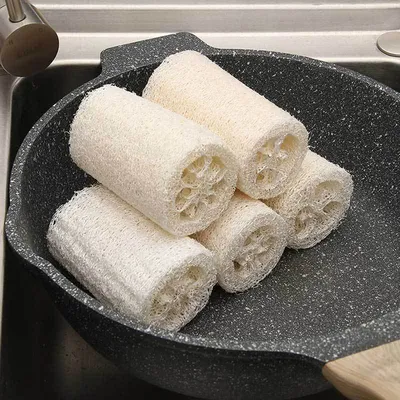 Exfoliating Natural Loofah Sponges (6pcs)