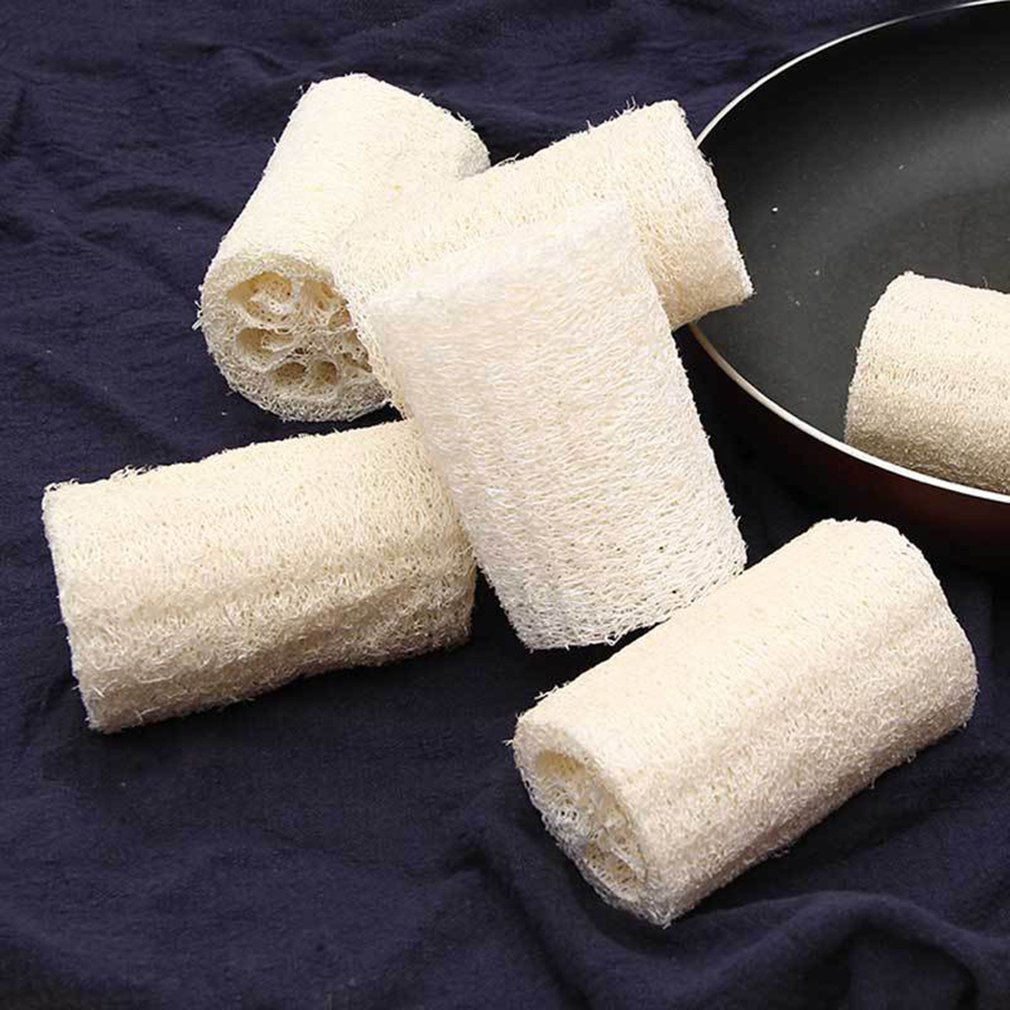 Exfoliating Natural Loofah Sponges (6pcs)
