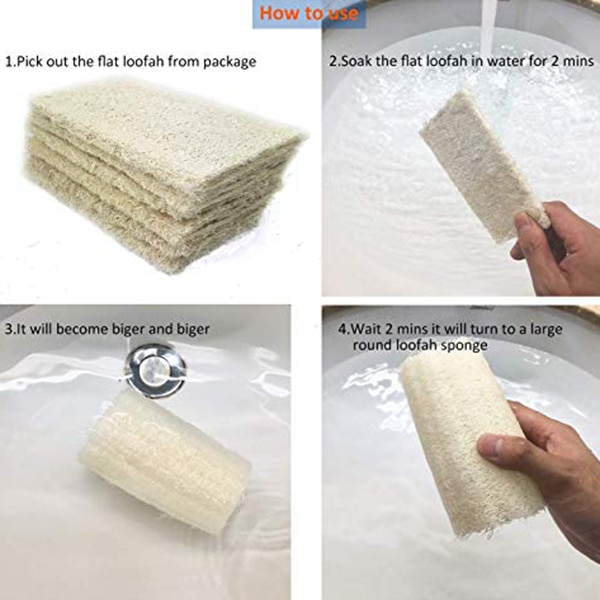 Exfoliating Organic Loofahs (6pcs) Exfoliating Organic Loofahs (6pcs)