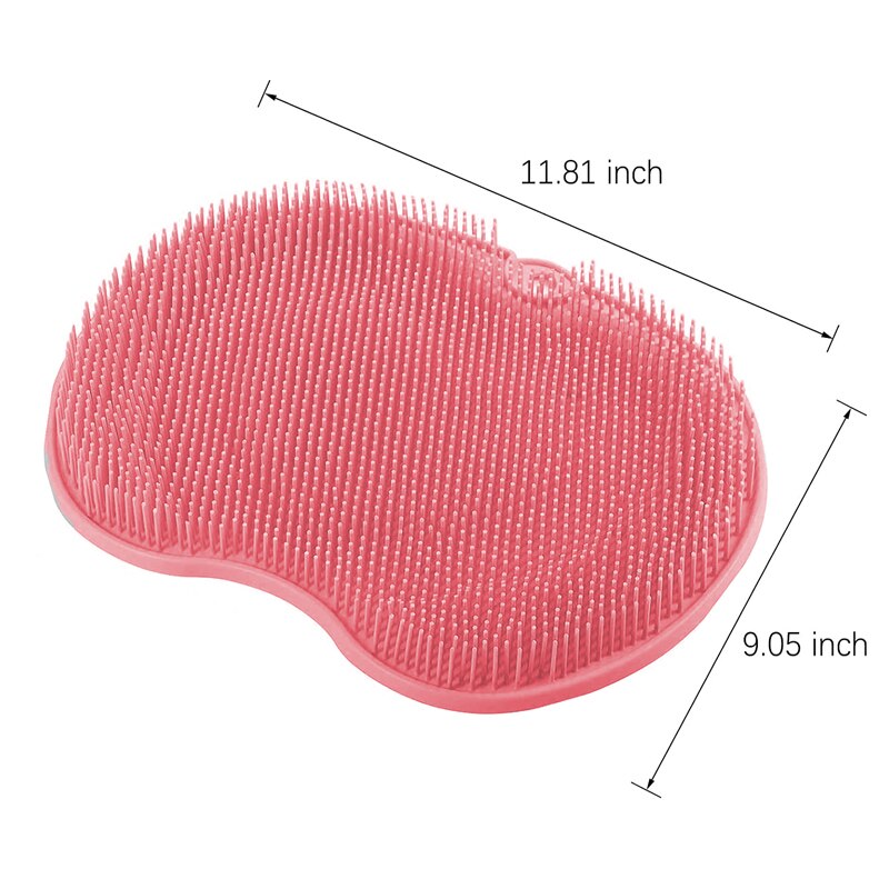 Exfoliating Shower Massage Scraper Bathroom Non-slip Bath Mat Back Massage Brush Silicone Foot Wash Body Cleaning