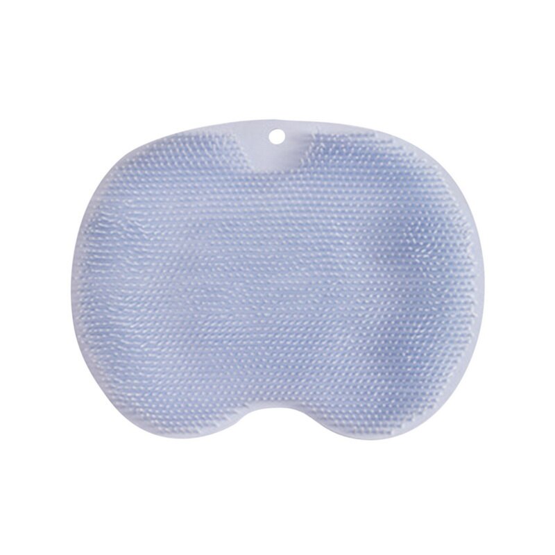 Exfoliating Shower Massage Scraper Bathroom Non-slip Bath Mat Back Massage Brush Silicone Foot Wash Body Cleaning