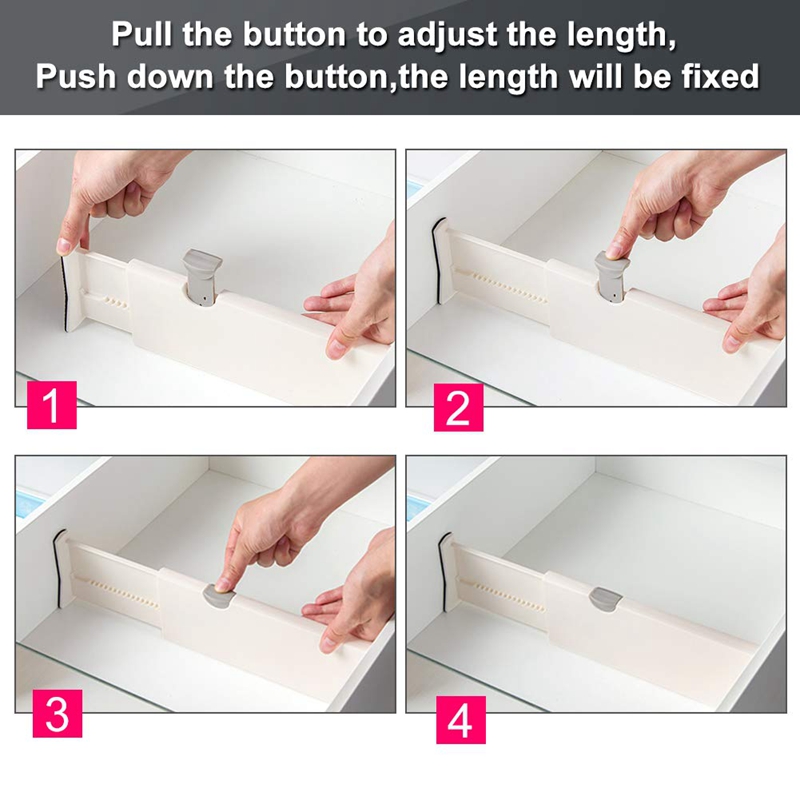 Expandable Drawer Dividers Set (5pcs) Expandable Drawer Dividers Set (5pcs)