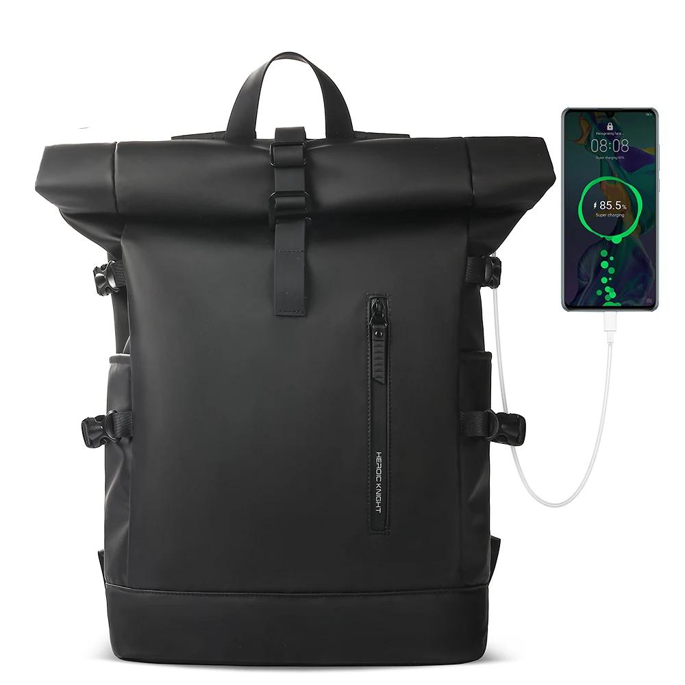 Expandable Travel Backpack Men Large Capacity Waterproof 15.6” Laptop Bag Hiking Rucksack Cycling Daypack Bag with USB