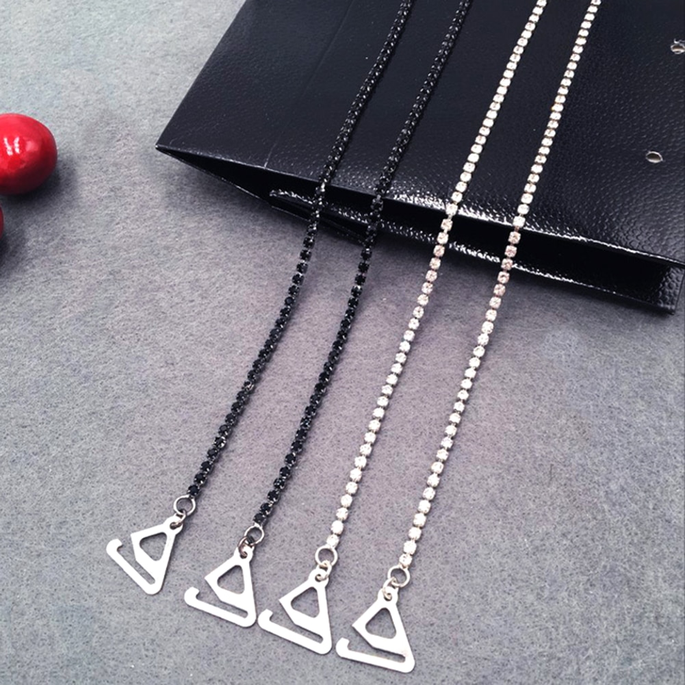 Extendable Metal Rhinestone Bra Straps