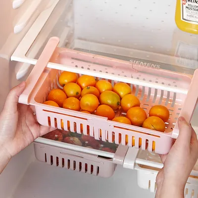 Extendable Refrigerator Storage Drawer (2 pcs)