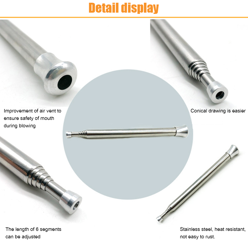Extendable Stainless Steel Fire Blower Pipe