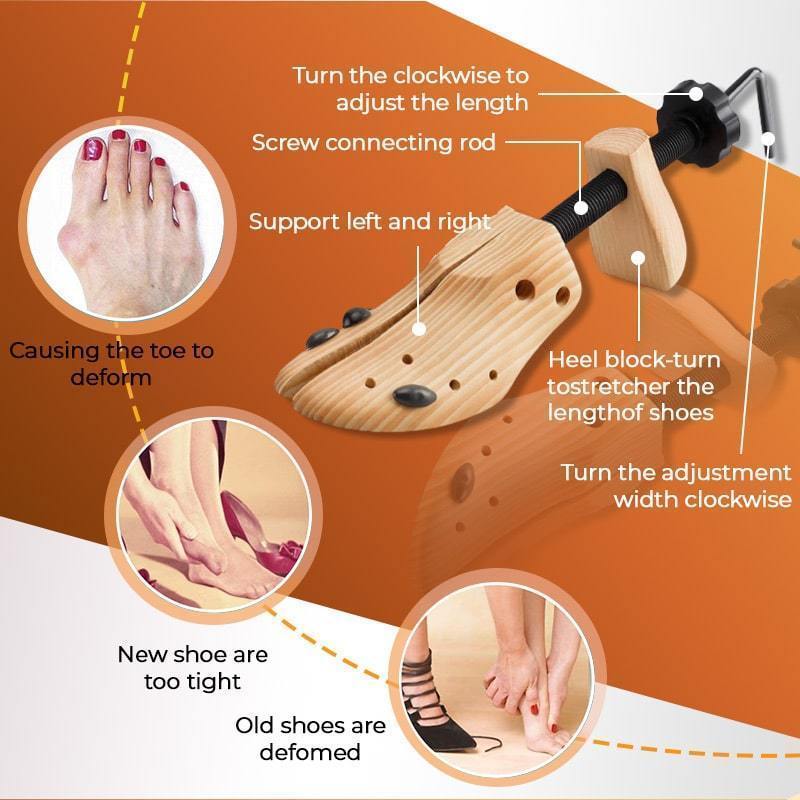 Extendable Wooden Shoe Stretcher