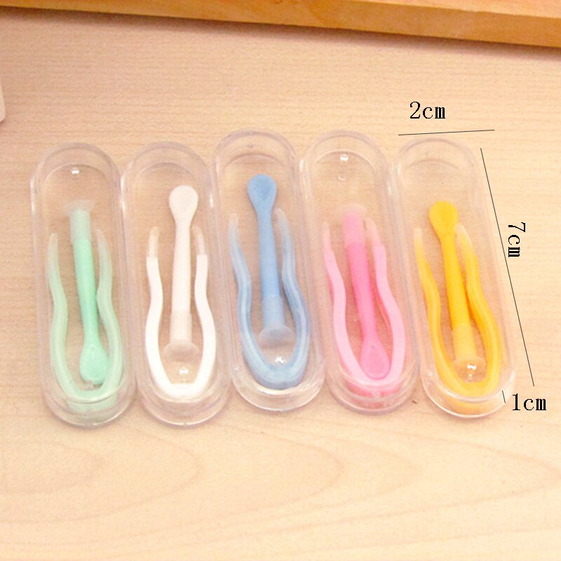 Eye Contact Tweezers with Suction Stick and Case