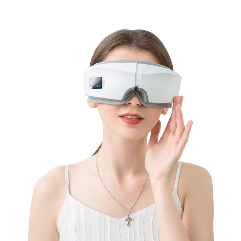Eye Massager 4D Smart Airbag Vibration Eye Care Instrument Hot Compress Bluetooth Eye Massage Glasses Fatigue