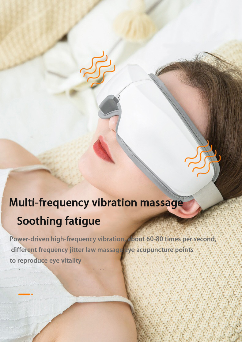Eye Massager 4D Smart Airbag Vibration Eye Care Instrument Hot Compress Bluetooth Eye Massage Glasses Fatigue
