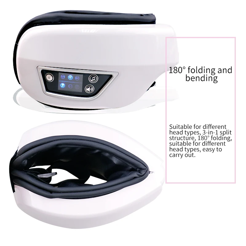 Eye Massager With Heat Smart Airbag Vibration Eye Care Compress Bluetooth Music Eye Massage Relax Fatigue Foldable