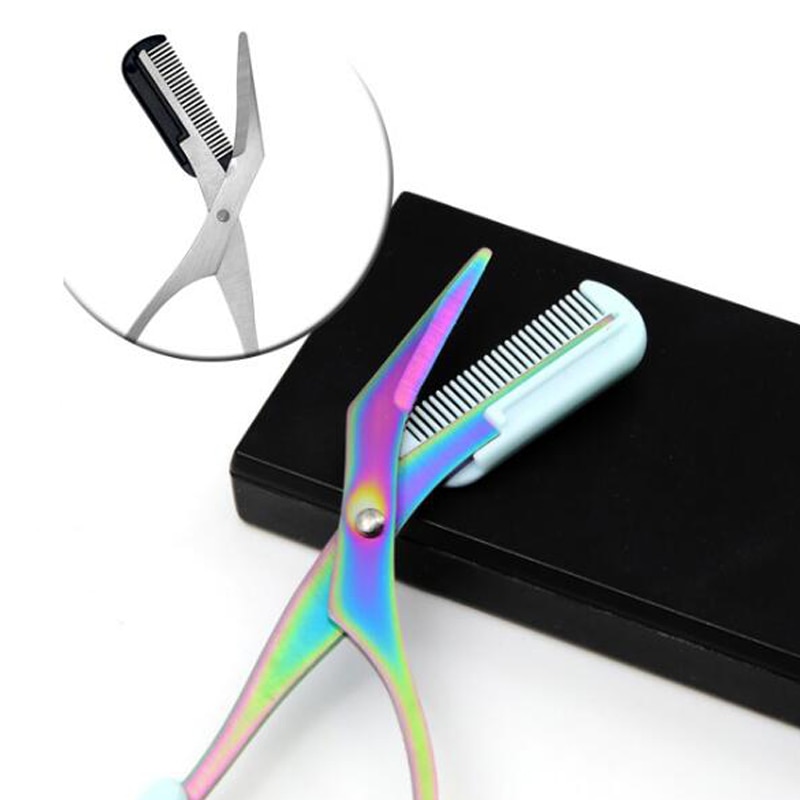Eyebrow Scissors with Comb Trimmer