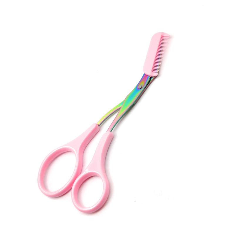Eyebrow Trim Scissors with Removable Comb