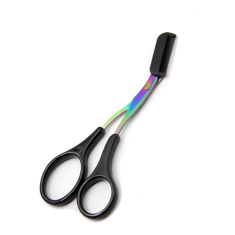 Eyebrow Trim Scissors with Removable Comb