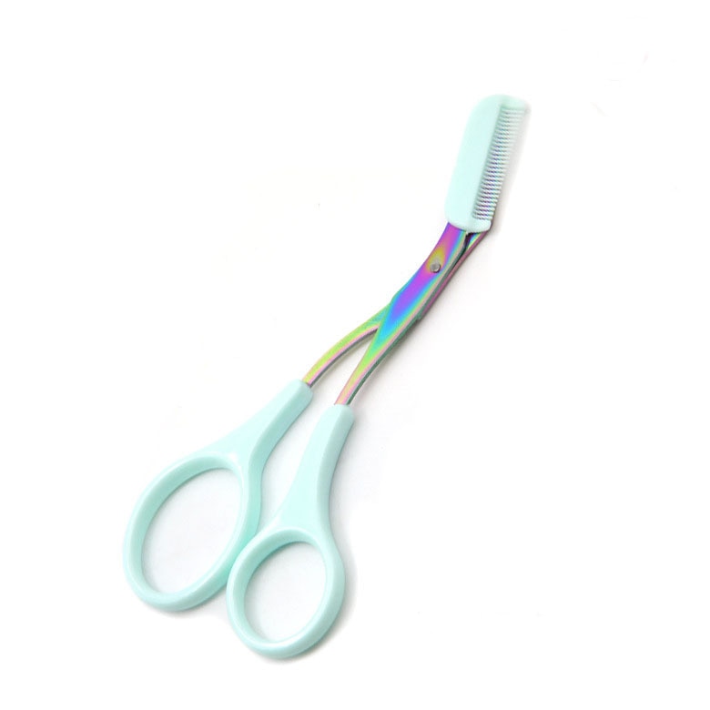 Eyebrow Trim Scissors with Removable Comb