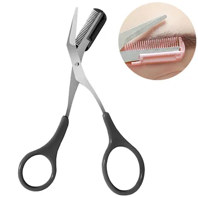 Eyebrow Trimming Scissors with Comb