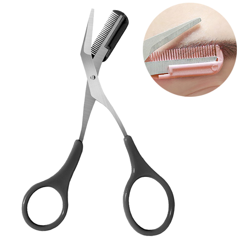 Eyebrow Trimming Scissors with Comb
