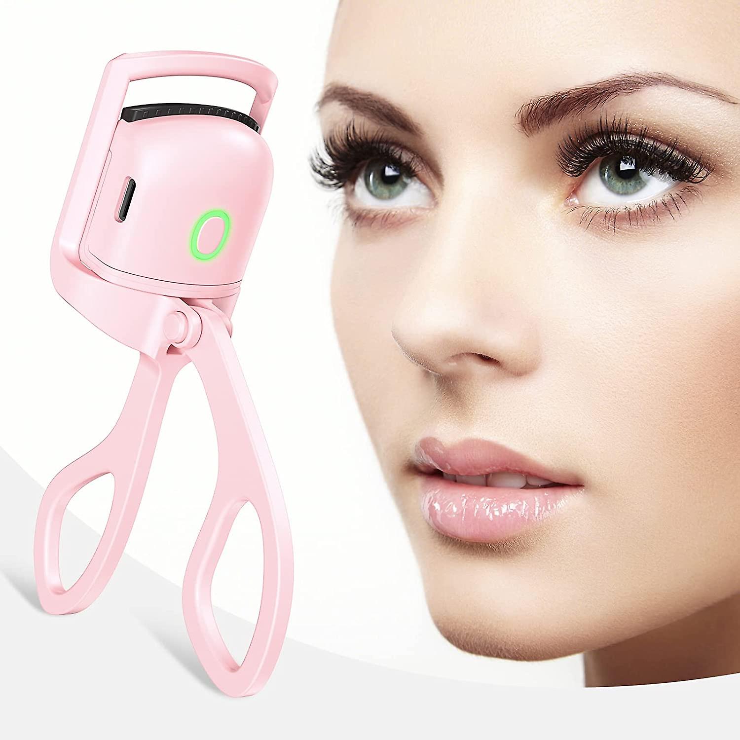 Eyelash Curler Portable Electric Heated Comb Eye Lash Perm Long Lasting Eyelashes Curls Thermal Eyelash Curler Makeup