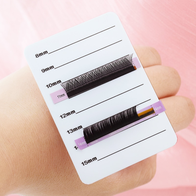 Eyelash Palette with Size Labels