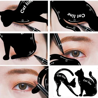 Eyeliner Stencil 2PCS Cat Design Eyeliner Stencil 2PCS Cat Design