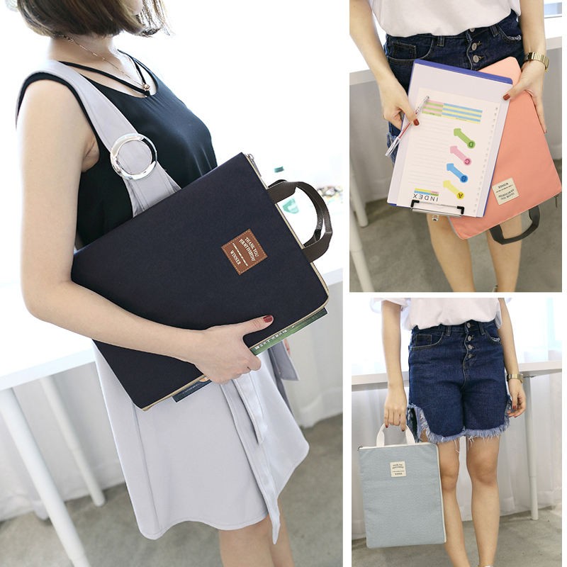 Fabric Document Holder Reusable File Pouch Fabric Document Holder Reusable File Pouch