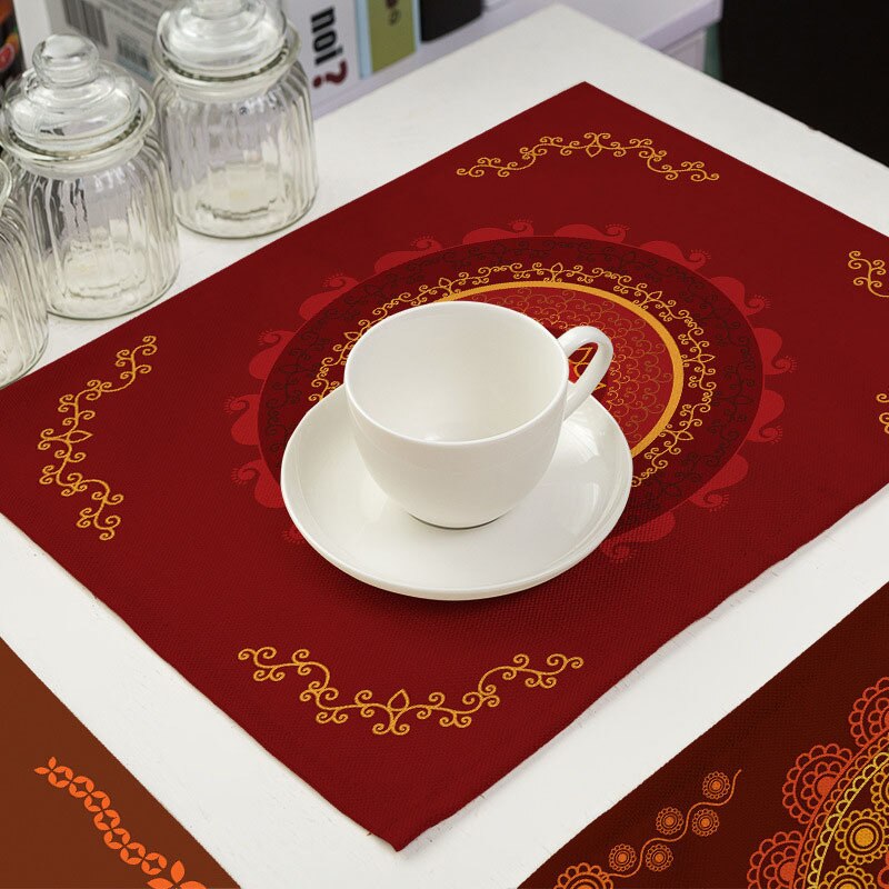 Fabric Rectangular Mandala Placemat