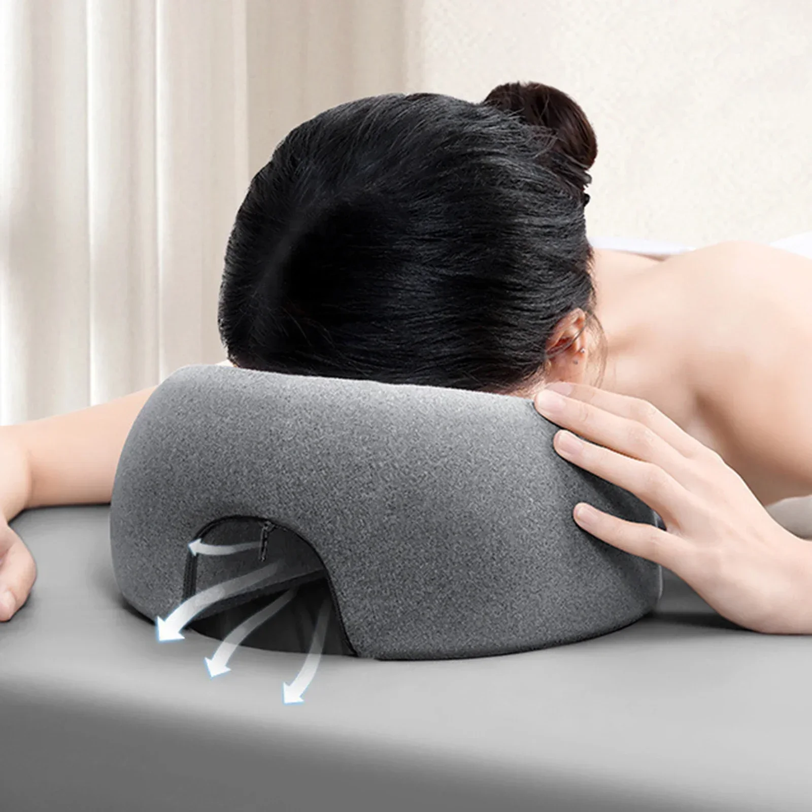 Face Down Pillow Desk Nap Pillow Prone Resting Comfort Memory Foam Ergonomics Home Massage Headrest for Beauty Salon Face Down Pillow Desk Nap Pillow Prone Resting Comfort Memory Foam Ergonomics Home Massage Headrest for Beauty Salon