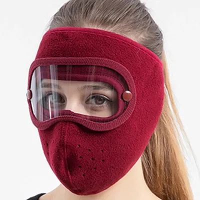 Face Mask Autumn Winter Fashion Fleece Outdoor Riding Windproof Warm Cold Resistant High-definition Goggles Anti Fog Face Mask Autumn Winter Fashion Fleece Outdoor Riding Windproof Warm Cold Resistant High-definition Goggles Anti Fog