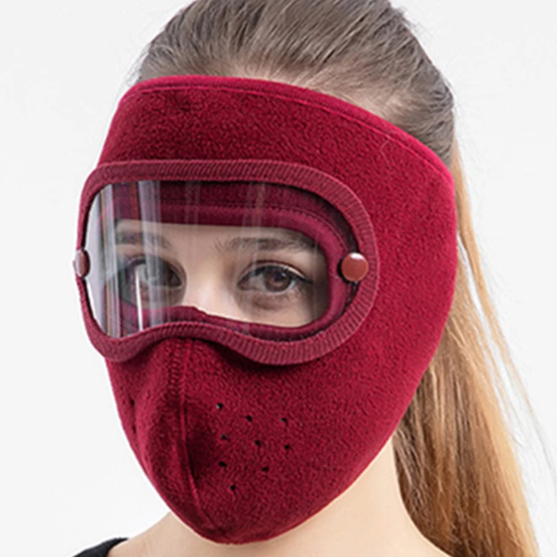 Face Mask Autumn Winter Fashion Fleece Outdoor Riding Windproof Warm Cold Resistant High-definition Goggles Anti Fog Face Mask Autumn Winter Fashion Fleece Outdoor Riding Windproof Warm Cold Resistant High-definition Goggles Anti Fog