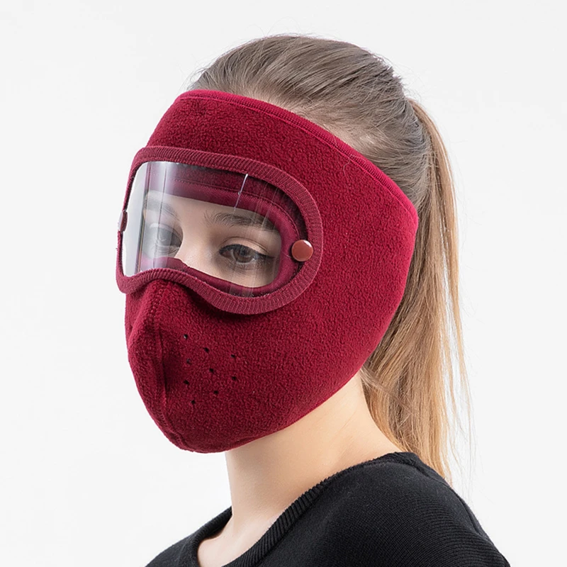 Face Mask Autumn Winter Fashion Fleece Outdoor Riding Windproof Warm Cold Resistant High-definition Goggles Anti Fog Face Mask Autumn Winter Fashion Fleece Outdoor Riding Windproof Warm Cold Resistant High-definition Goggles Anti Fog