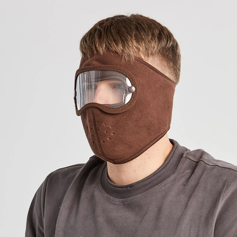 Face Mask Autumn Winter Fashion Fleece Outdoor Riding Windproof Warm Cold Resistant High-definition Goggles Anti Fog Face Mask Autumn Winter Fashion Fleece Outdoor Riding Windproof Warm Cold Resistant High-definition Goggles Anti Fog