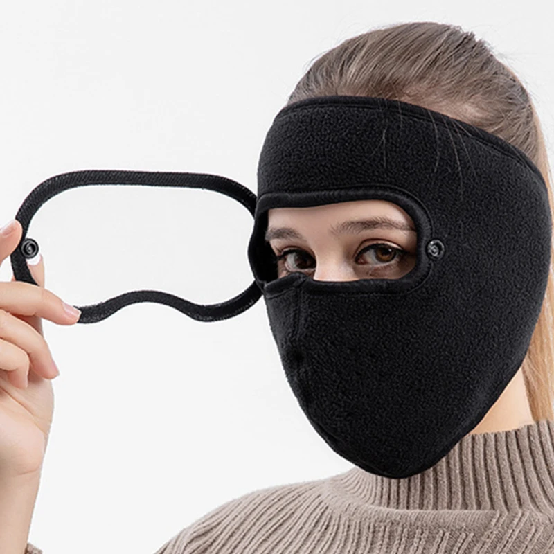 Face Mask Autumn Winter Fashion Fleece Outdoor Riding Windproof Warm Cold Resistant High-definition Goggles Anti Fog Face Mask Autumn Winter Fashion Fleece Outdoor Riding Windproof Warm Cold Resistant High-definition Goggles Anti Fog