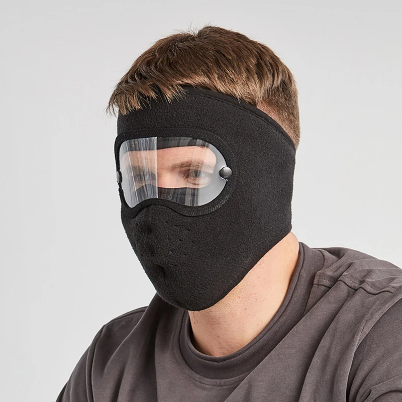 Face Mask Autumn Winter Fashion Fleece Outdoor Riding Windproof Warm Cold Resistant High-definition Goggles Anti Fog Face Mask Autumn Winter Fashion Fleece Outdoor Riding Windproof Warm Cold Resistant High-definition Goggles Anti Fog