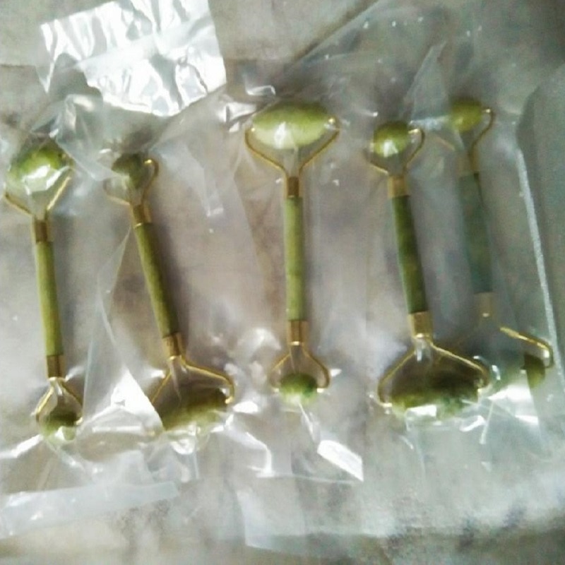 Face Massager Jade Double Roller Face Massager Jade Double Roller