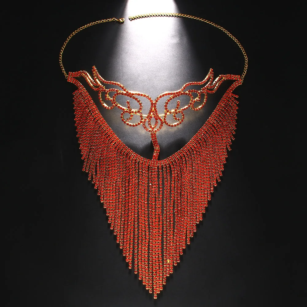Face Tassel Mask Women Jewellery Full Sexys Carnival Mask Festival Party Decorations Costume Masquerade Rhinestone